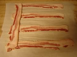 First Vertical Piece of Bacon